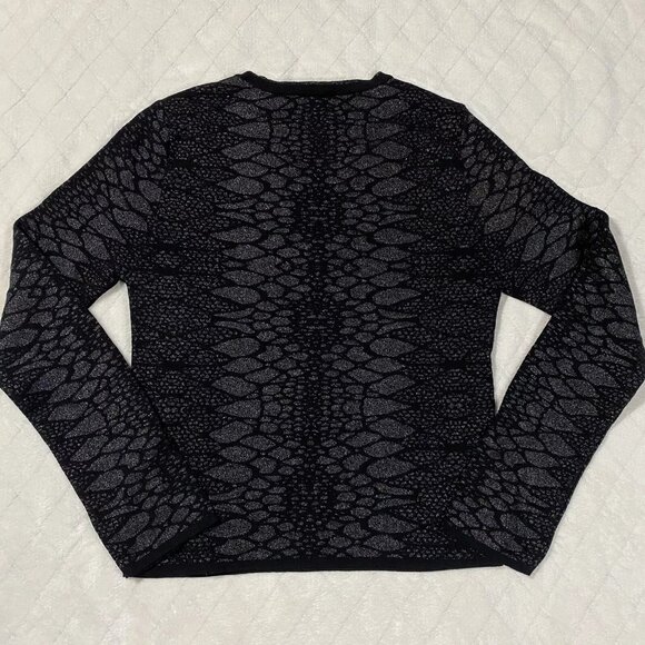 NWT Zara Knit Black Metallic Sweater size S - Picture 8 of 8